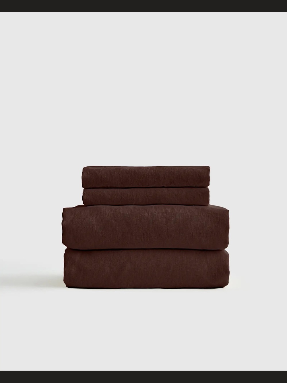 Quince Organic Cotton Queen Sheet Set Espresso